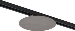 Lampada da soffitto moderna color canna di fucile per sistema di illuminazione a binario monofase a 2 luci - Iconic Pulley