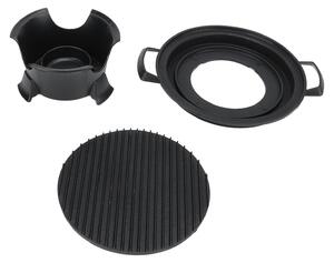 Griglia da tavolo portatile Hibachi in alluminio pressofuso con piastra antiaderente, ideale per picnic e campeggio all'aperto