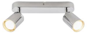 BRILONER - Lampada a soffitto orientabile, grado di protezione IP44, attacco GU10, massimo 9W, cromata, 27 cm