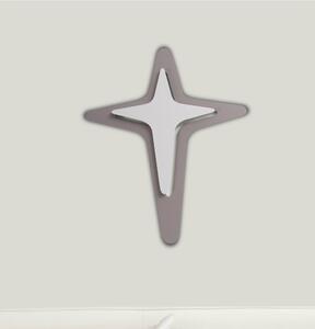 Crocefisso Crucis taglio laser 30x26xh1,5 cm colore grigio balena, cacao ghiaia