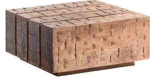 Tavolino Otara 70x70, legno di mango rustico