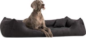 Tierlando® Lettino ortopedico per cani PLUTO SOFT | Visco | Velluto morbido - Dimensioni: 90x75cm | Colore: 03 Nero
