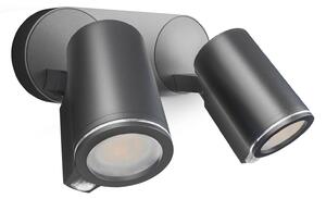 Lampade da esterno STEINEL, Spot Duo SC, Nero, Metallo, Moderno