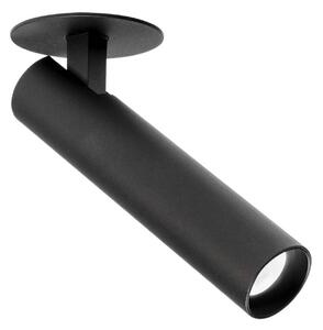 Wever & Ducré Lighting WEVER DUCRÉ Faretto LED Match 1.0 semi-incasso nero 2.700 K, Nero, Soggiorno / Sala da pranzo, Alluminio, Moderno