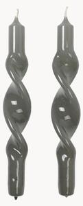 Set di 2 candele a bastoncino fatte a mano Twist