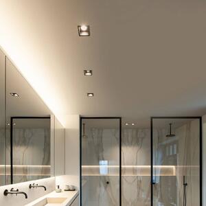 Wever & Ducré Lighting Faretto da incasso Plano 2.0, dimmerabile, Nero, Soggiorno / Sala da pranzo, Alluminio, Moderno, Plafoniera