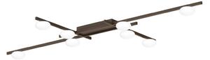 Wever & Ducré Lighting Plafoniera soffitto Perlez Grid 1.0, dimmerabile, Bronzo / Ottone antico, Soggiorno / Sala da pranzo, Alluminio, Moderno, Plafoniera