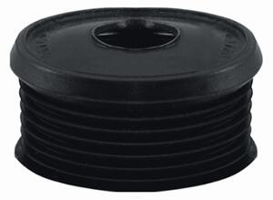 STEDO Euro Raccordo per tubo di scarico WC Ø 55 mm per tubo di scarico a pressione, nero, senza rosetta