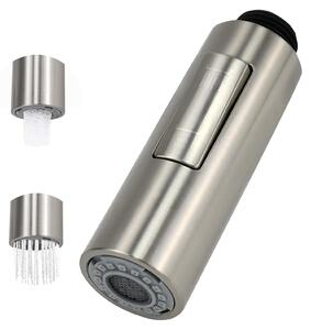 Rubinetto con aeratore - Doccetta per rubinetto da cucina - Attacco filettato esterno da 20 mm - Estensibile - Nero