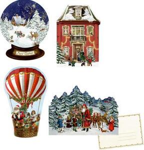 Natale nostalgico, assortimento di mini calendari dell'Avvento
