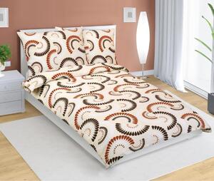 Lenzuola in crêpe - 140x200 cm, 70x90 - marrone, rosa