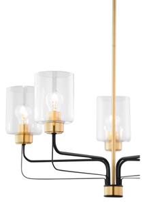 Jupiter 1882 - Lampadario a stelo CERES 5xE27/15W/230V oro/nero