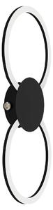 Eglo Applique LED Venticello nero 66 x 30 cm bianco caldo-bianco freddo