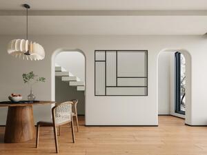 Vetrata atelier 150 x 130 cm in Alluminio termolaccato Nero Stile di design - ARTENA