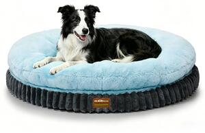 Letto ortopedico per cani di grandi dimensioni, lavabile, 91 cm, color blu ghiaccio