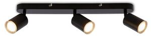BRILONER - Lampada a soffitto orientabile, grado di protezione IP44, attacco GU10, massimo 9W, colore nero, diametro 47,5 cm