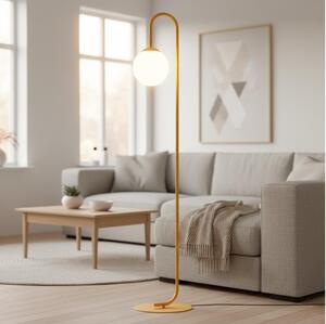 Lampada da terra FLOR 1xE14/10W/230V arancione