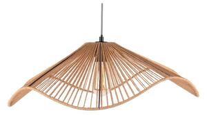 Lampada a sospensione color oro con paralume in carta intrecciata ø 62 cm Sombra - Leitmotiv