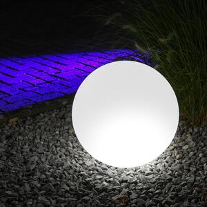 Sfera luminosa LED per esterni - Lampada a sfera da 40 cm con attacco E27 - Sorgente luminosa LED da 1W, luce bianca fredda