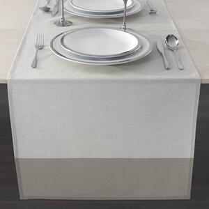 Runner Per La Tavola In Saia Di Cotone Intrecci 50X150 Promotion Items Moderno Tortora Caleffi