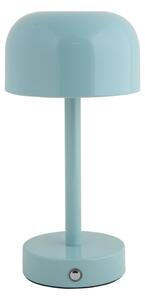 Lampada da tavolo a LED di colore azzurro con paralume in metallo (altezza 24,5 cm) James - Leitmotiv