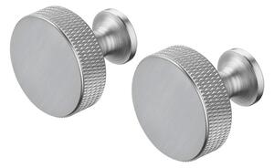 Set di ganci da parete color argento opaco in metallo 2 pz Rof – Blomus