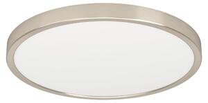 EGLO LED a soffitto Fueva 6, lampada a soffitto rotonda, lampada a plafone in metallo argentato e plastica bianca, illuminazione a soffitto bianco caldo-bianco freddo, ⌀ 39 cm