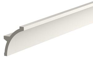Cornice Pitturabile Stondata XL per parete per Strisce LED - 2m Selezionare la lunghezza 2 Metri