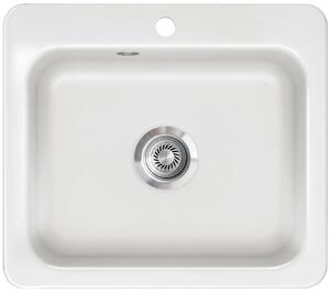 Lavello KeraDomo modello JUNA 57, colore GRÖNLAND, con apertura manuale / marca Systemceram / lavello in Vetroceramica