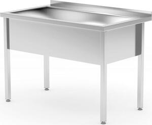 HENDI Lavello singolo - saldato, profondità 700 mm, vasca 300 mm, Profi Line, 800x700x(H)850mm