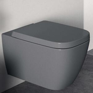 WC sospeso i.life B RimLS+ 360x545x335 mm, senza bordo grigio grigio