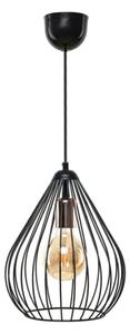 Lampadario nero con paralume in metallo ø 24 cm Fasah – Opviq lights
