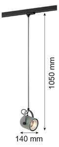 Argon 4313 - Lampadario per sistema a binario NET 1xE27/15W/230V verde