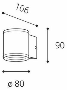 LED2 - Applique da esterno MIDO 1xGU10/50W/230V antracite IP54