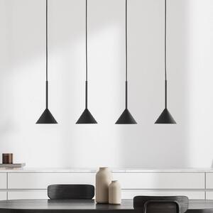 Lampada a sospensione Cono TK Lighting, dimmerabile, Nero, Soggiorno / Sala da pranzo, Metallo, Moderno, Lampada a sospensione