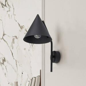 Applique da parete Cono TK Lighting, dimmerabile, Nero, Soggiorno / Sala da pranzo, Metallo, Moderno, Applique