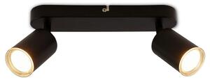 BRILONER - Lampada a soffitto orientabile, grado di protezione IP44, attacco GU10, massimo 9W, colore nero, diametro 27 cm