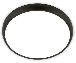 BRILONER - Lampada da soffitto a LED, grado di protezione IP44, luce bianca neutra, colore nero, diametro 37,5 cm