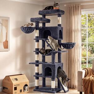 Feandrea, albero per gatti grande, modello XXL, con superfici per grattare e sisal, ideale per arrampicarsi
