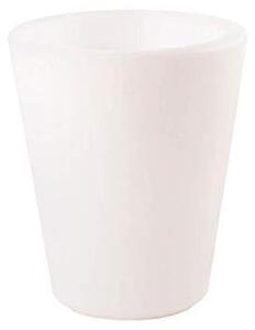 Vaso da fiori solare LED, modello "Design Shining Classic", taglia S, 34 x 39 cm (bianco), per 8 stagioni