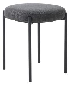 Sgabello grigio scuro in metallo impilabile Pelican – Unique Furniture