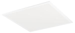 Pannello LED EGLO Moradillo, plafoniera piatta, pannello da soffitto in metallo bianco e plastica, lampada da soffitto bianco caldo, bianco neutro, bianco freddo, 40 x 40 cm