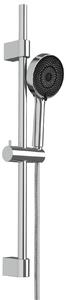 Set doccia WENKO Mod. Softwater, soffione a risparmio idrico con doccetta manuale e colonna doccia in acciaio inossidabile