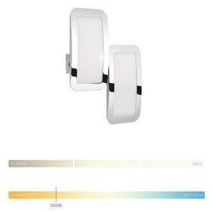 Wofi 4526.02.01.6000 - SET 2x Lampada da parete dimmerabile a LED SAGA LED/8W/230V