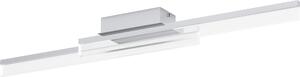 Plafoniera Moderna Palmital Alluminio Cromo 2 Luci Led Integrato 11W