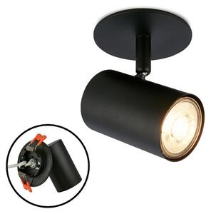 Lampada da soffitto a incasso GU10, montaggio a parete o soffitto, con faretto orientabile