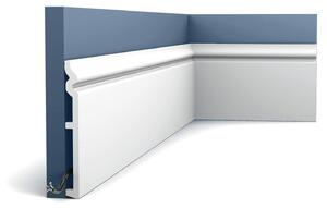 Battiscopa a pavimento Orac Decor SX206 LUXXUS CONTOUR Listello decorativo Listello decorativo stile classico colore bianco 2 m