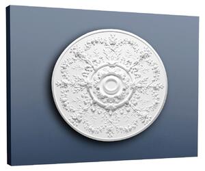 Orac R64 Luxxus rosone a stucco profilo decorativo per plafoniera rosone di alta qualità in poliuretano stabile | diametro 95 cm