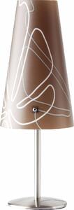 Lampada da tavolo marrone scuro Isi, 02747/23 Brilliant
