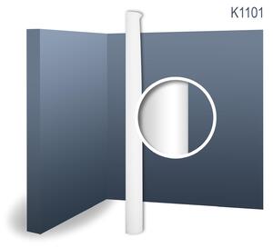 Orac Decor K1101 Luxxus mezza colonna Fusto di colonna Colonna in stucco per pareti Forma rotonda Materiale in schiuma dura Leggero Stabile | 2,00 metri